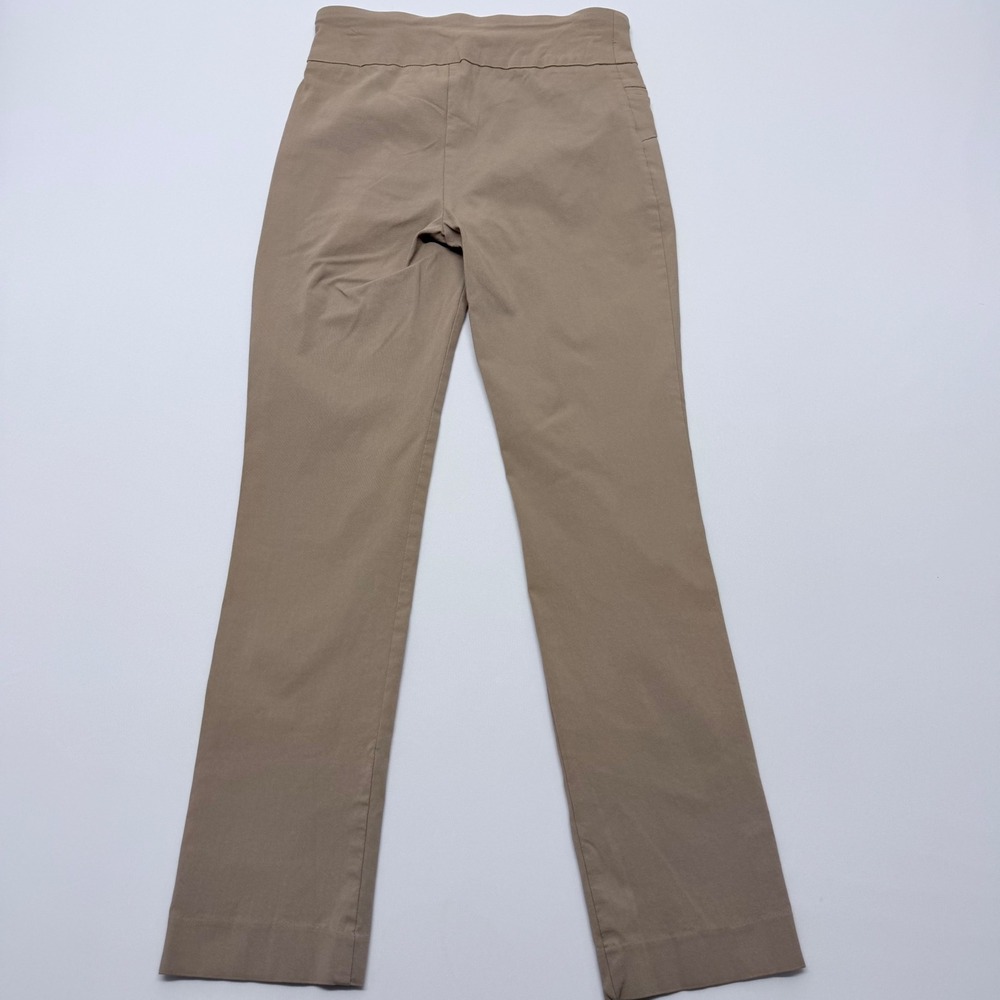 Briggs Womens Size 6 Tan Khaki Pull On Straight Leg Stretch Dress Pants Slacks - Picture 2 of 8